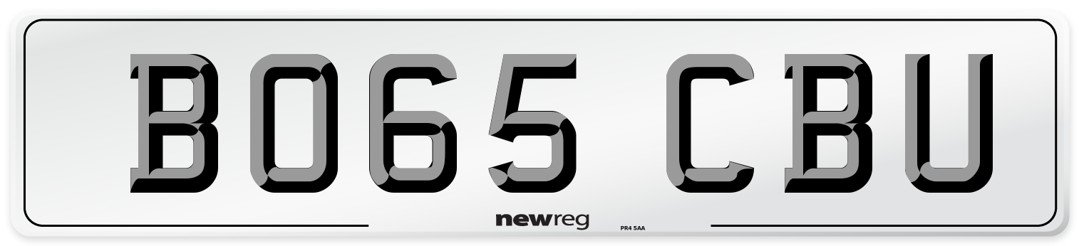 BO65 CBU Number Plate from New Reg
